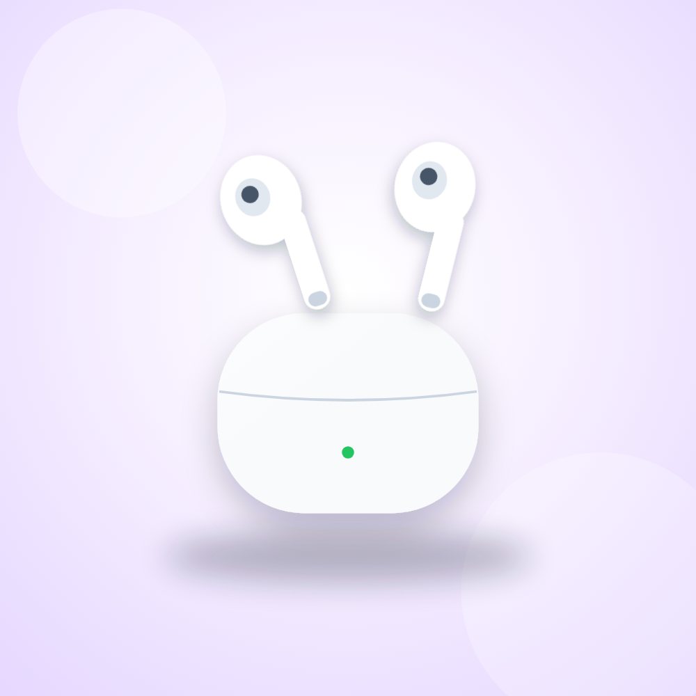 Wireless earbuds (illustration)