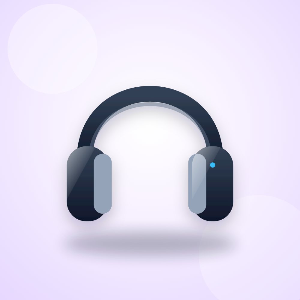 Over-ear headphones (illustration)